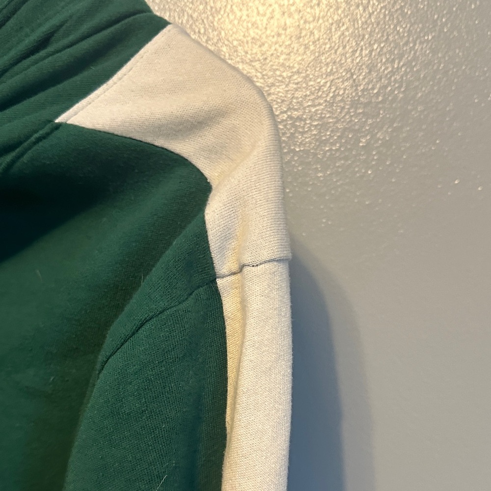 PINK Victoria's Secret MSU Green Hoodie with White Sleeves - Picture 7 of 7
